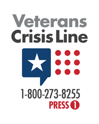 Veterans Crisis Line. Dial 1-800-273-8255, then press 1.